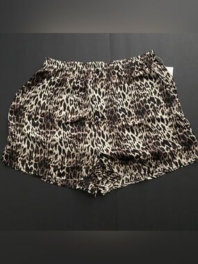 100% Silk Animal Print Boxers Medium